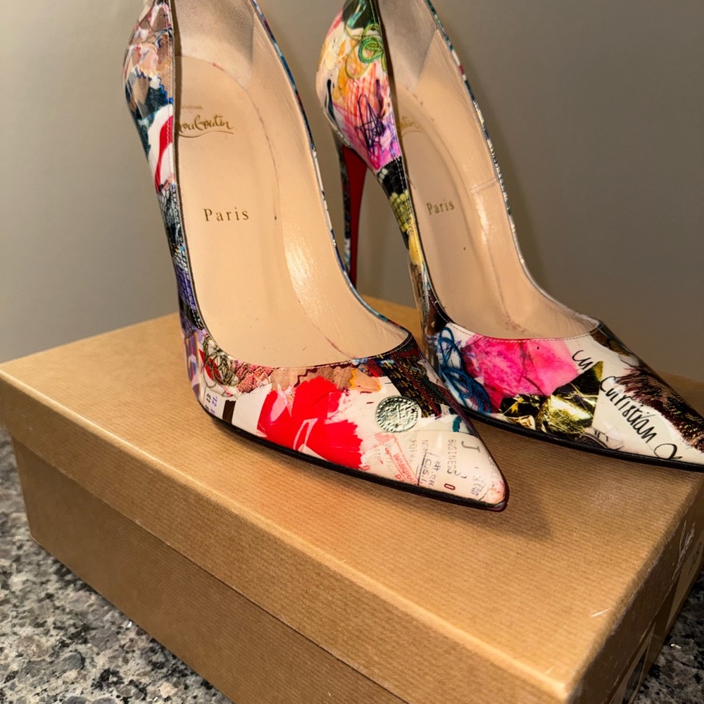 Christian Louboutin Artistic Multicolor Heels